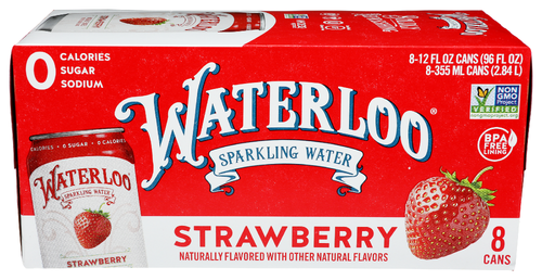 Waterloo Sparkling Water Water Sparkling Strawberry 8 pk
