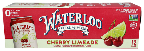 Waterloo Sparkling Water Water Chrry Lmade Sparkling