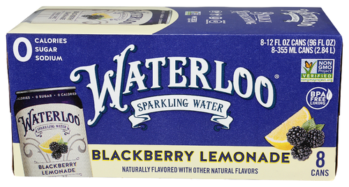 Waterloo Sparkling Water Sparkling Water Bbry Lmd 8 pk