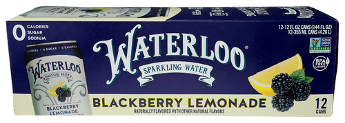 Waterloo Sparkling Water Water Sparkling Blkbry 12 pk