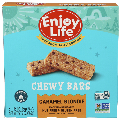Enjoy Life Foods Bar Snack Gluten Free Caramel Blondie