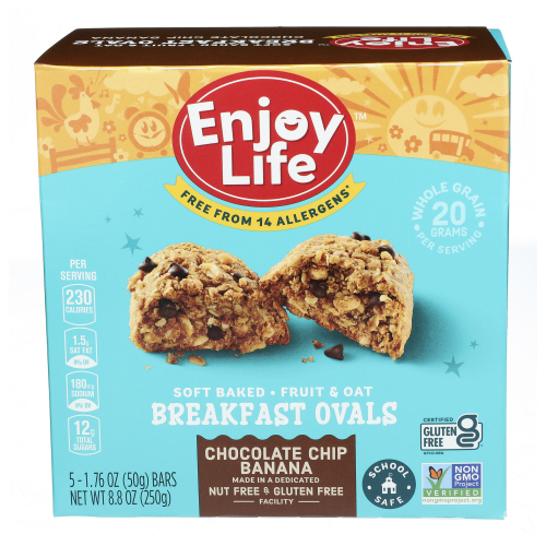 Enjoy Life Foods Bar Brkfst Oval Chocolate Chip