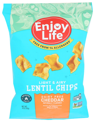 Enjoy Life Foods Chips Lentil Cheddar, 4 oz