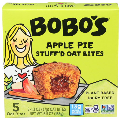 Bobo's Oat Bars Bites Stuffd Apple Pie 5 ct