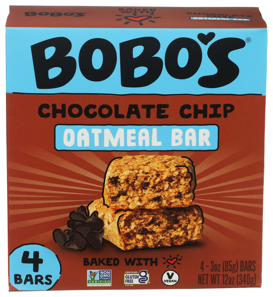 Bobo's Oat Bars Oat Bar Chocolate Chip 4 pk
