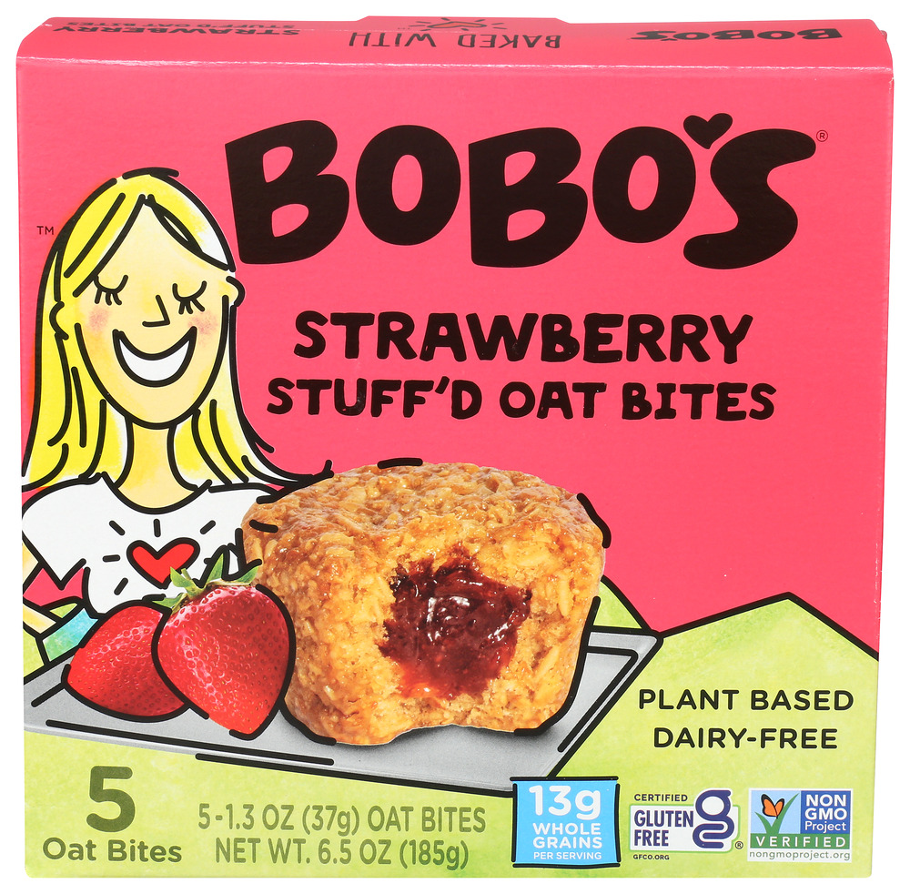 Bobo's Oat Bars Bites Stuffd Strawberry 5 pc