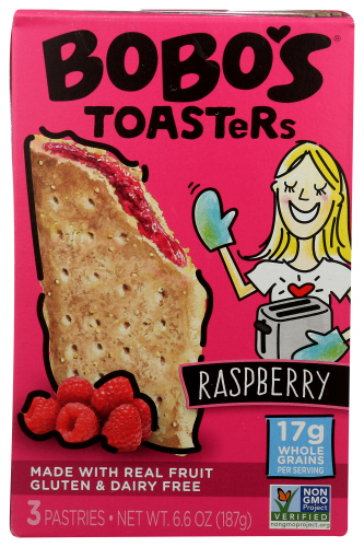 Bobo's Oat Bars Pastry Raspberry Jam 3 pk