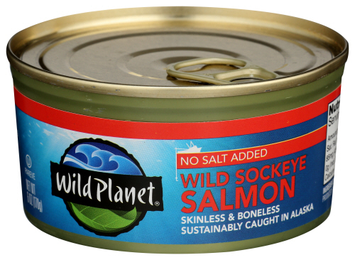 Wild Planet Salmon Wild Sockeye No Salt