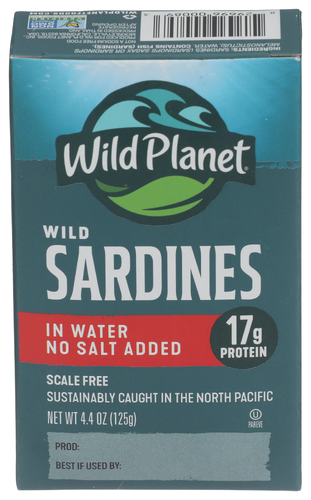 Wild Planet Sardines Wild Water No Sugar