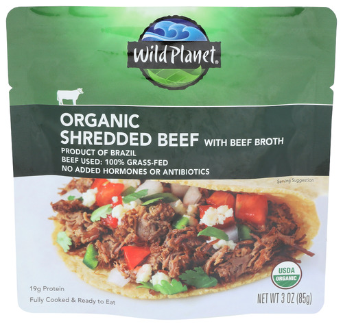 Wild Planet Beef Shredded Organic