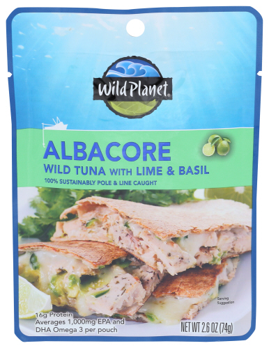 Wild Planet Pouch Albacore Bsl Lime