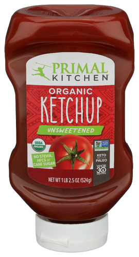 Primal Kitchen Ketchup Unsweet Organic Squeeze