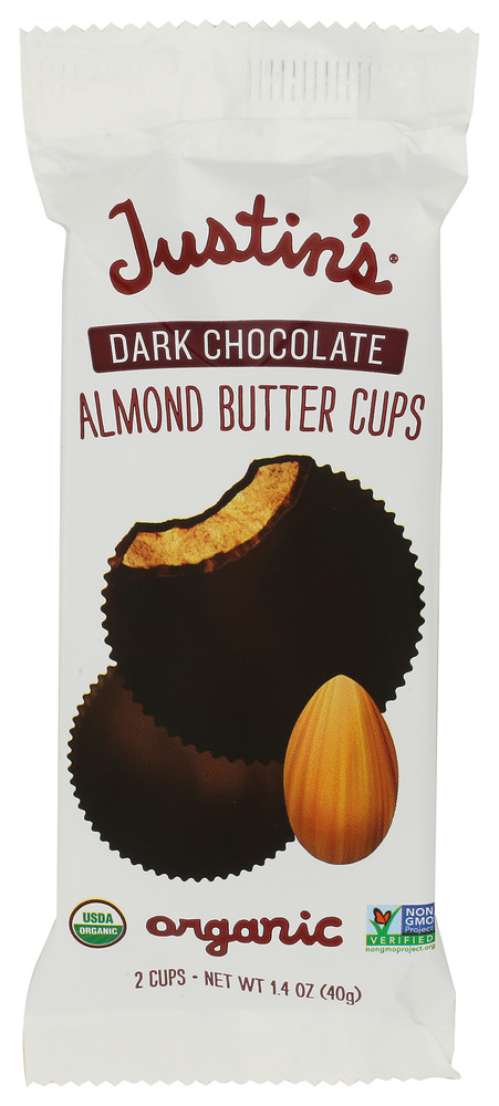 Justin's Dark Chocolate Cups Almond Butter, 1.4 oz