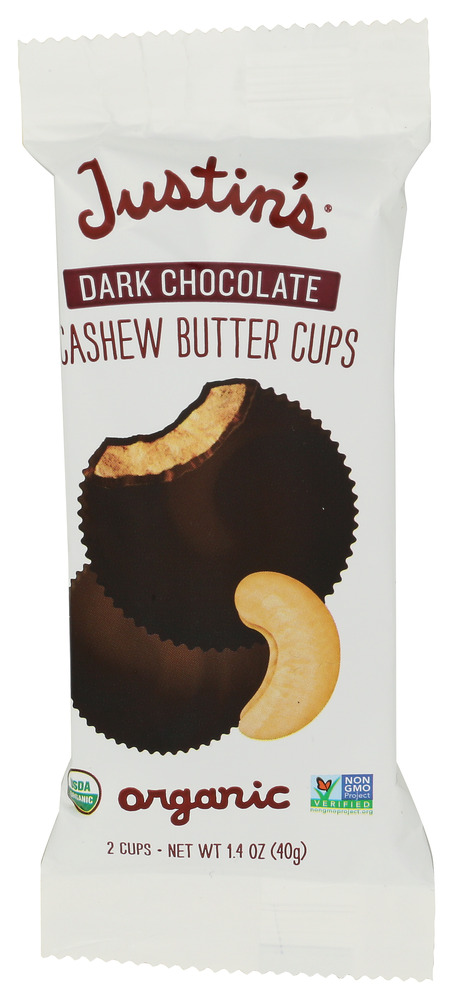 Justin's Dark Chocolate Cups Cashew Butter