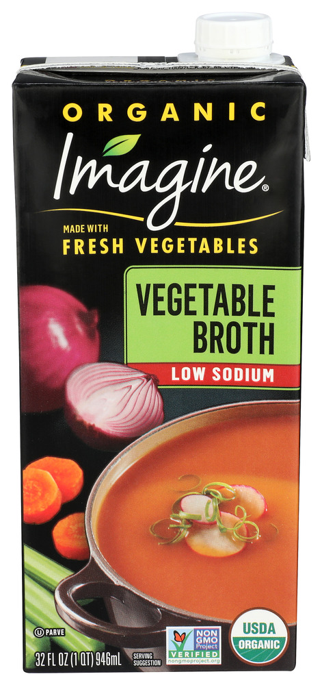 Imagine Foods Broth Low Sodium Vegetable