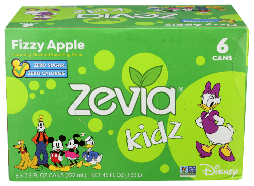 Zevia Soda Fizzy Apple Kidz 6 pk