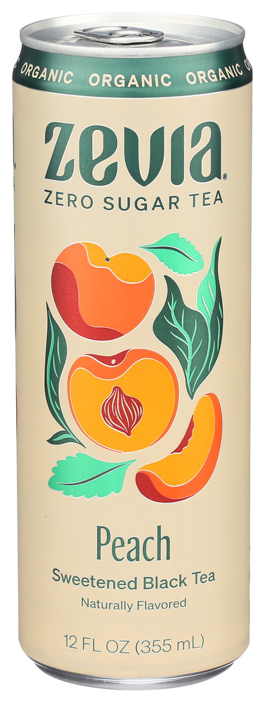 Zevia Tea Black Peach Organic