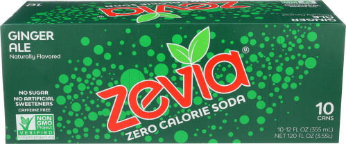 Zevia Soda Ginger Ale 10 pk