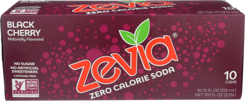 Zevia Soda Black Cherry 10 pk