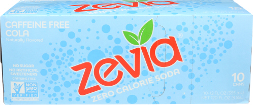 Zevia Soda Cola Caff Free 10 pk