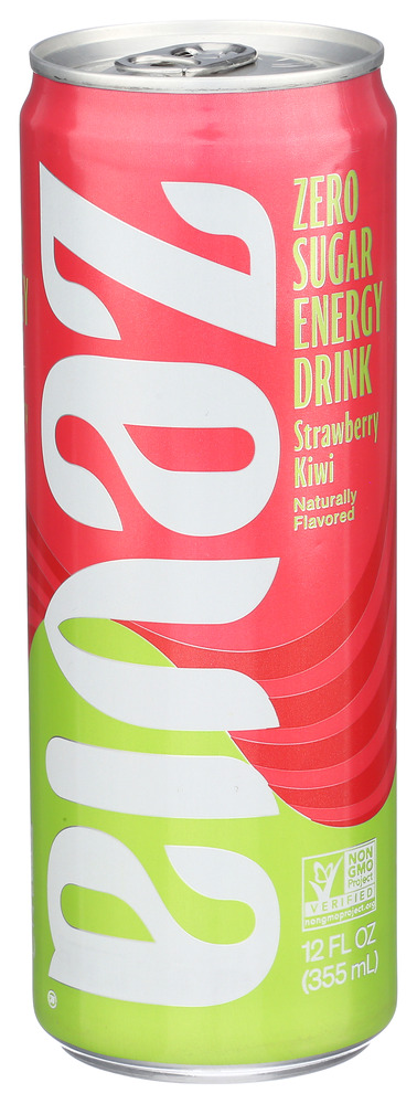 Zevia Drink Energy Strawberry Kiwi