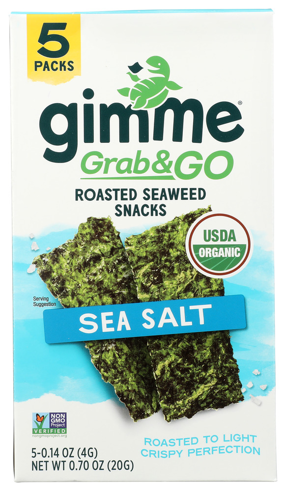 GimMe Organic Seaweed Roasted Snack Sea Salt