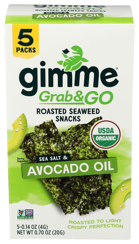GimMe Organic Seaweed Roasted Snack Sea Salt