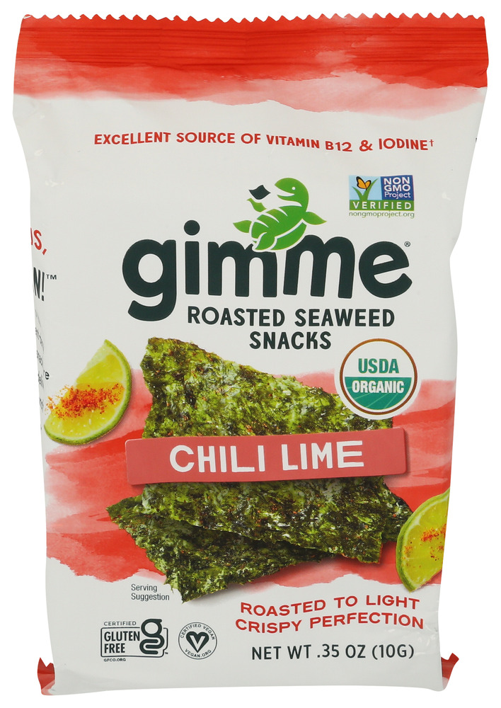 GimMe Organic Seaweed Roasted Chili Lm