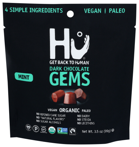 Hu Kitchen Chocolate Gems Mint Snacking