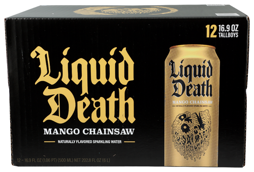 Liquid Death S Water Mango Chainsaw 12 pk