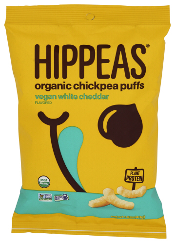Hippeas Puff Vgn White Chedr