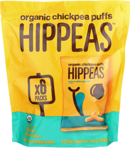 Hippeas Puff White Cheddar Mlti Pck
