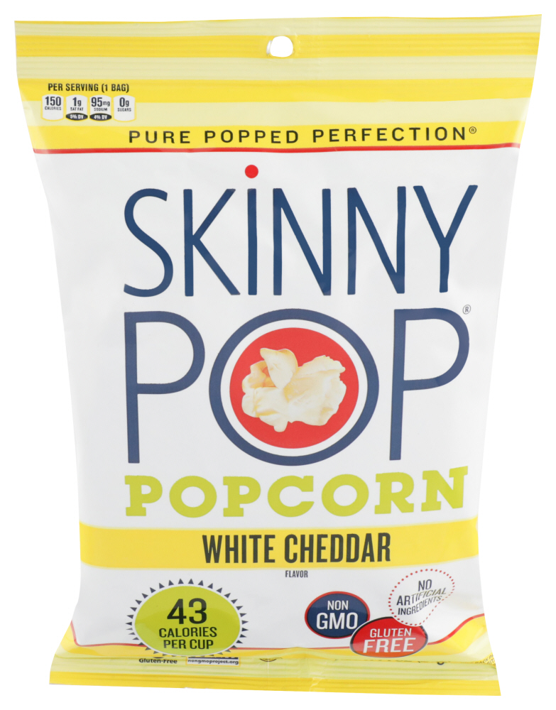 SkinnyPop Popcorn White Chddr Snack Bag