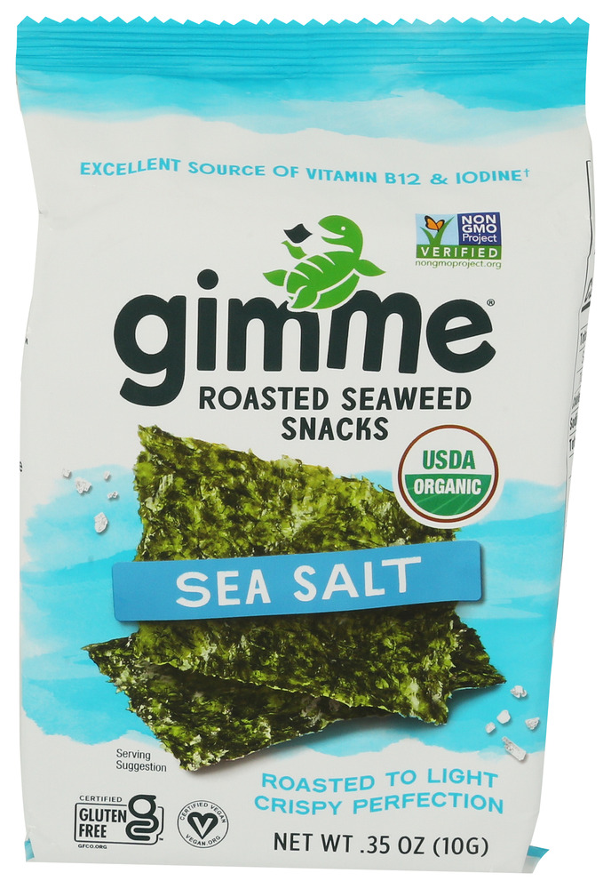 GimMe Organic Seaweed Snack Roasted Sea Salt Organic
