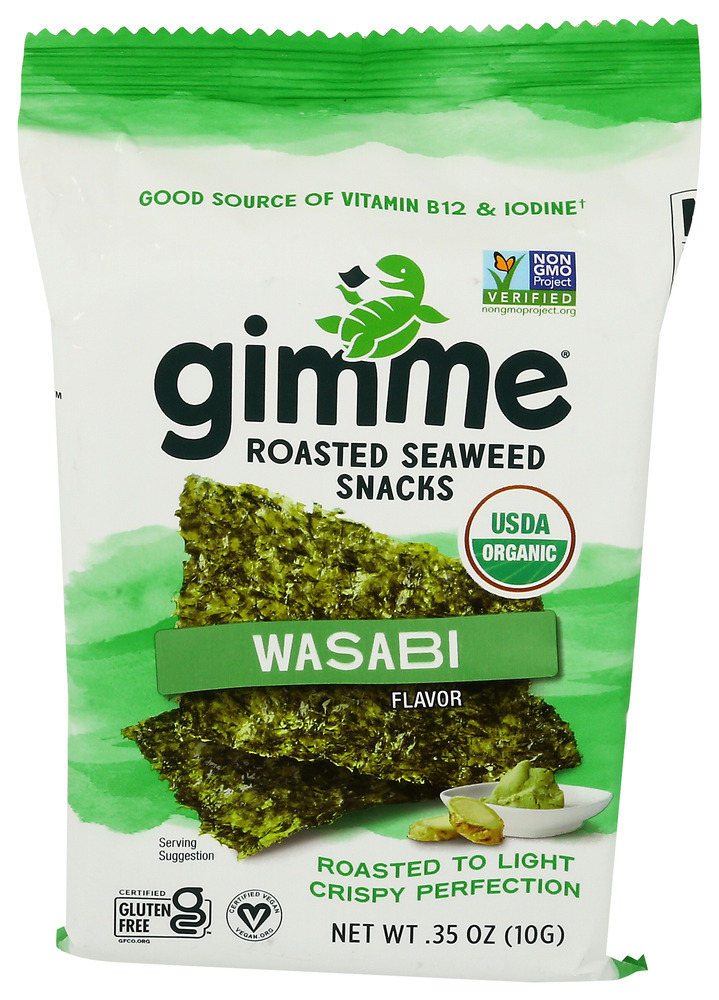 GimMe Organic Seaweed Snack Roasted Wasabi