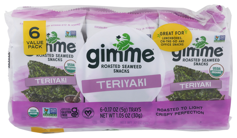 GimMe Organic Seaweed Roasted Pillow Organic, 1.05 oz