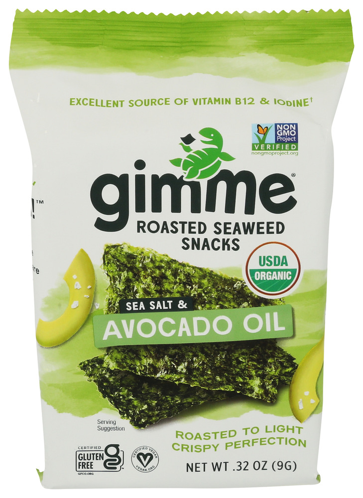 GimMe Organic Seaweed Snack Roasted Ss & Avo
