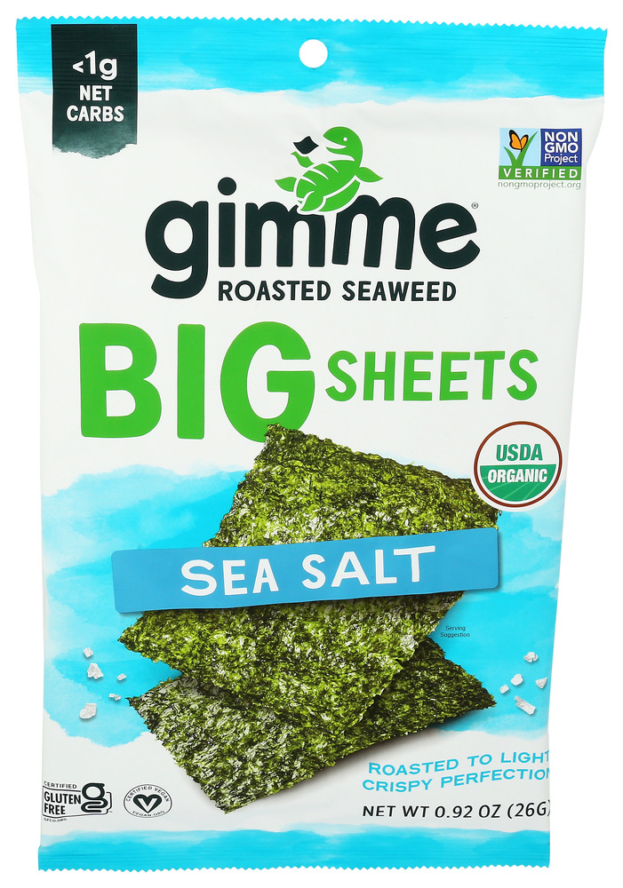 GimMe Organic Seaweed Snack Sea Salt Organic