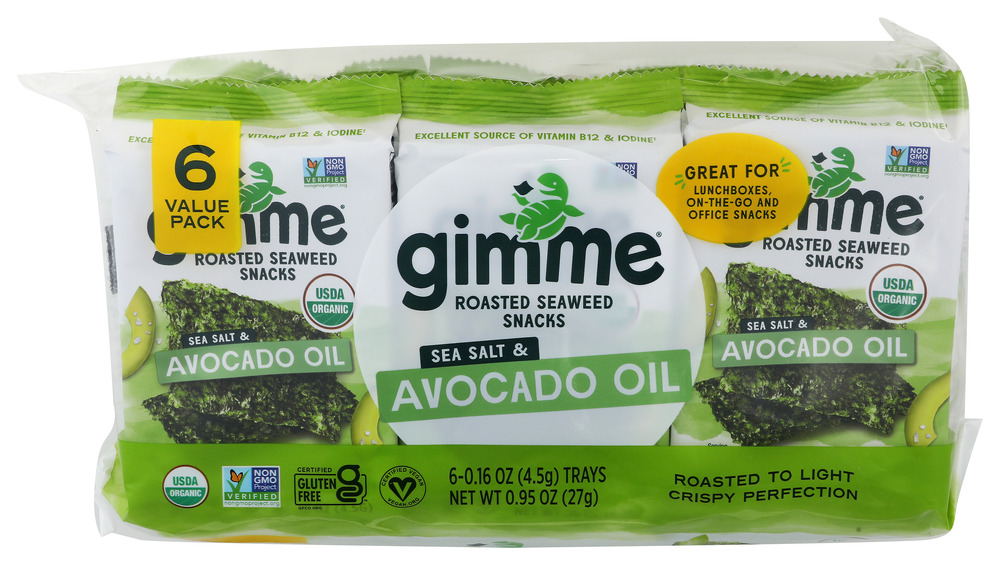 GimMe Organic Seaweed Sea Salt Avo Oil 6 pk