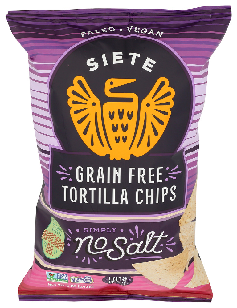 Siete Foods Chip Tortilla No Salt