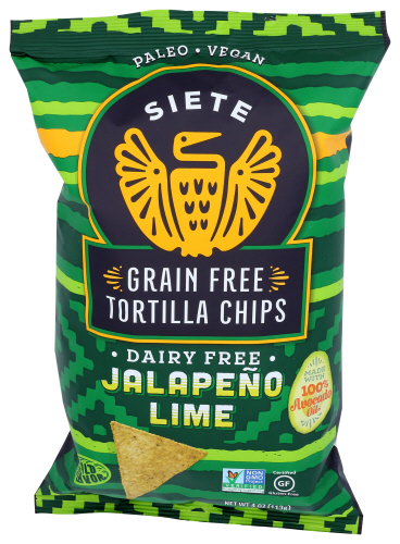 Siete Foods Chip Tortilla Jalpno Lime