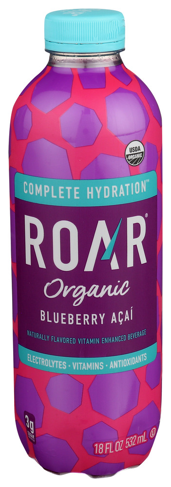 Roar Organic Beverage Blueberry Acai Organic