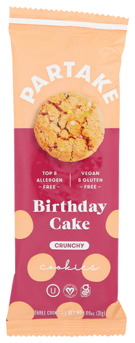Partake Foods Cookies Birthday Cake