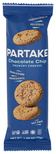 Partake Foods Cookies Crunchy Chocolate Chip