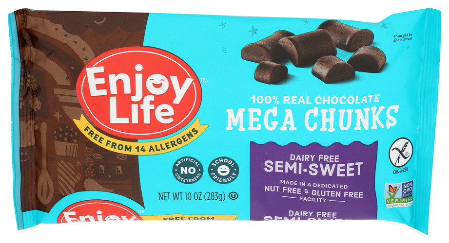 Enjoy Life Foods Chocolate Chunk Semi Sweet Mega