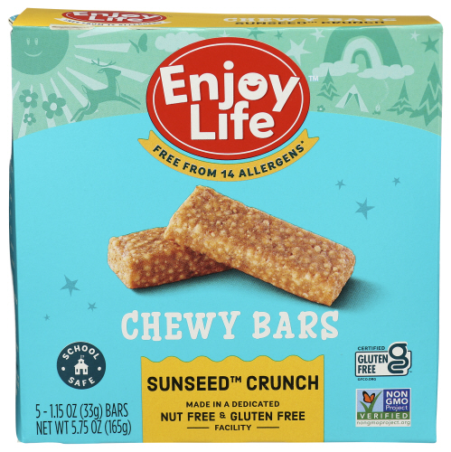 Enjoy Life Foods Bar Gluten Free Sunbttr Crnch Dairy Free
