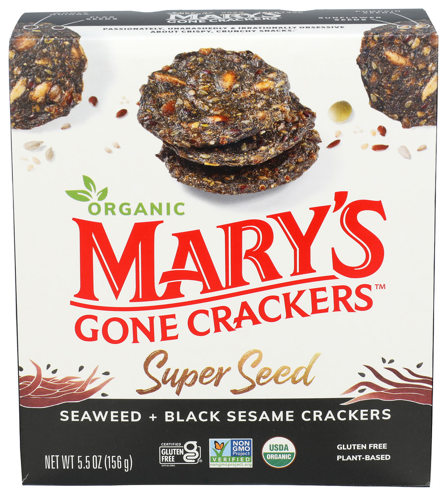 Mary's Gone Crackers Cracker Swd & Bk Sesame Organic