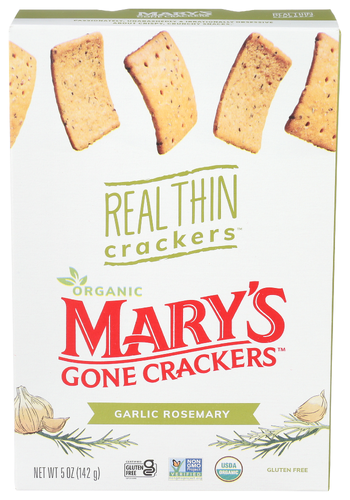 Mary's Gone Crackers Cracker Th Garlic Rsemry Gluten Free, 5 oz