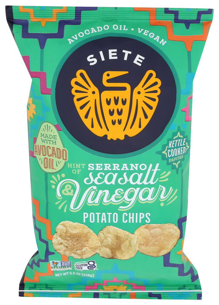 Siete Foods Chips Potato Sea Salt Vnegar