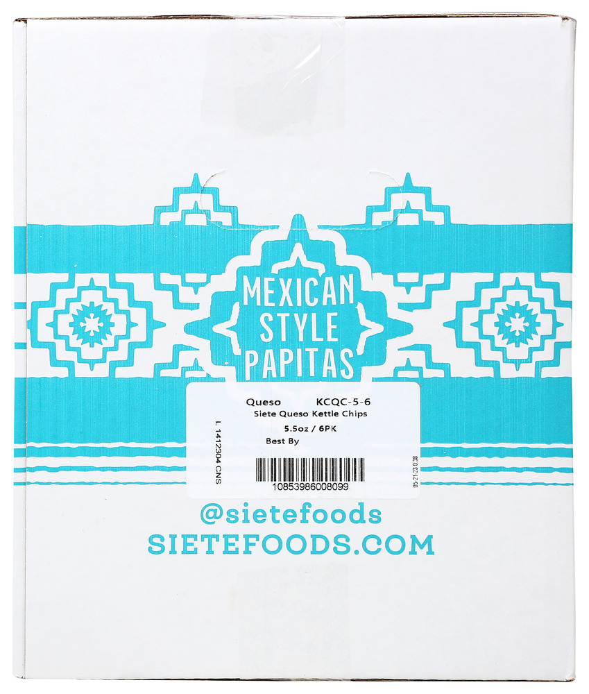 Siete Foods Chips Potato Queso